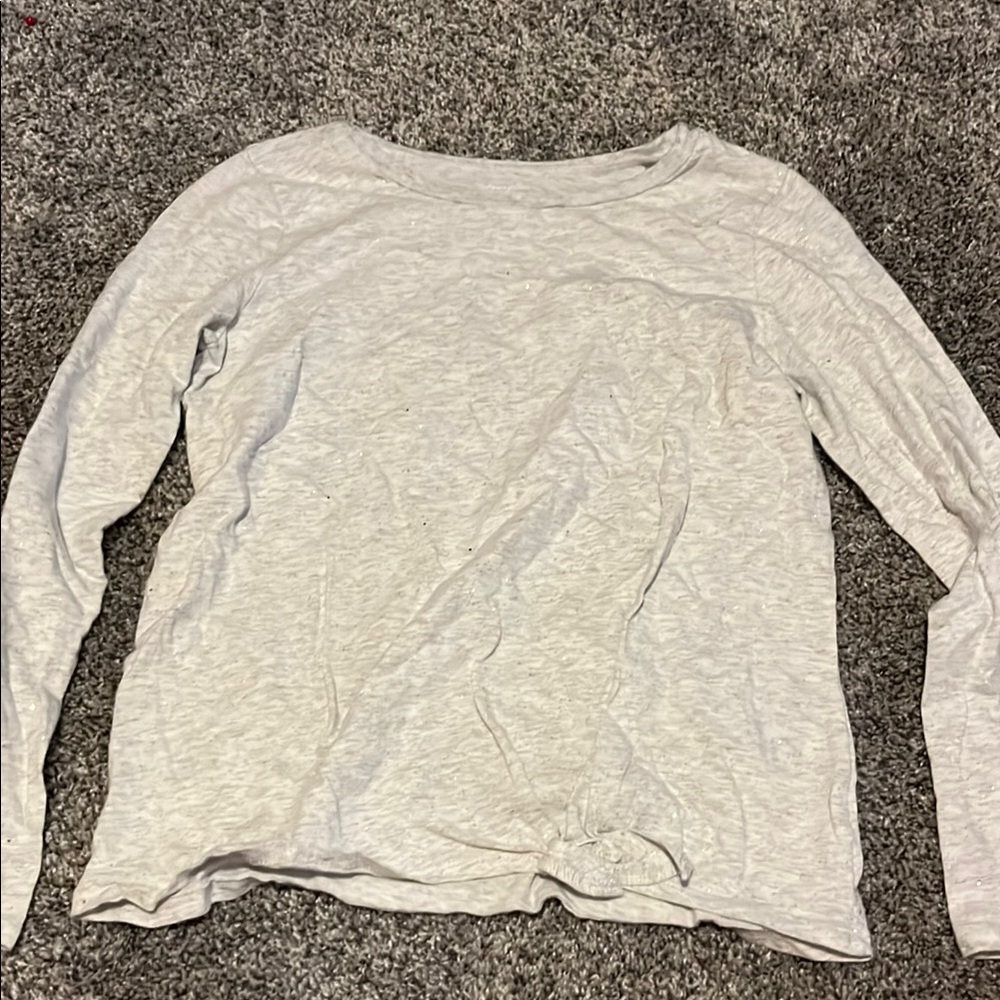 Carter's Heather Gray sparkly Long Sleeve Shirt